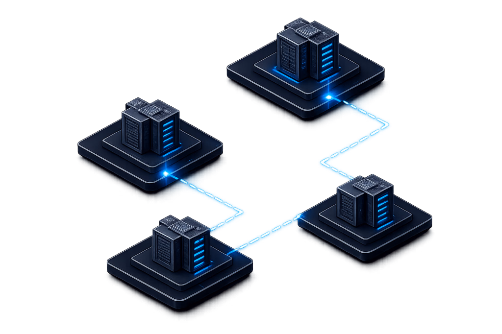 Diverse server sites